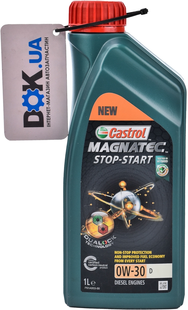 

Моторное масло Castrol Magnatec Stop-Start D 0W-30 синтетическое CASMAGN0W30D1L