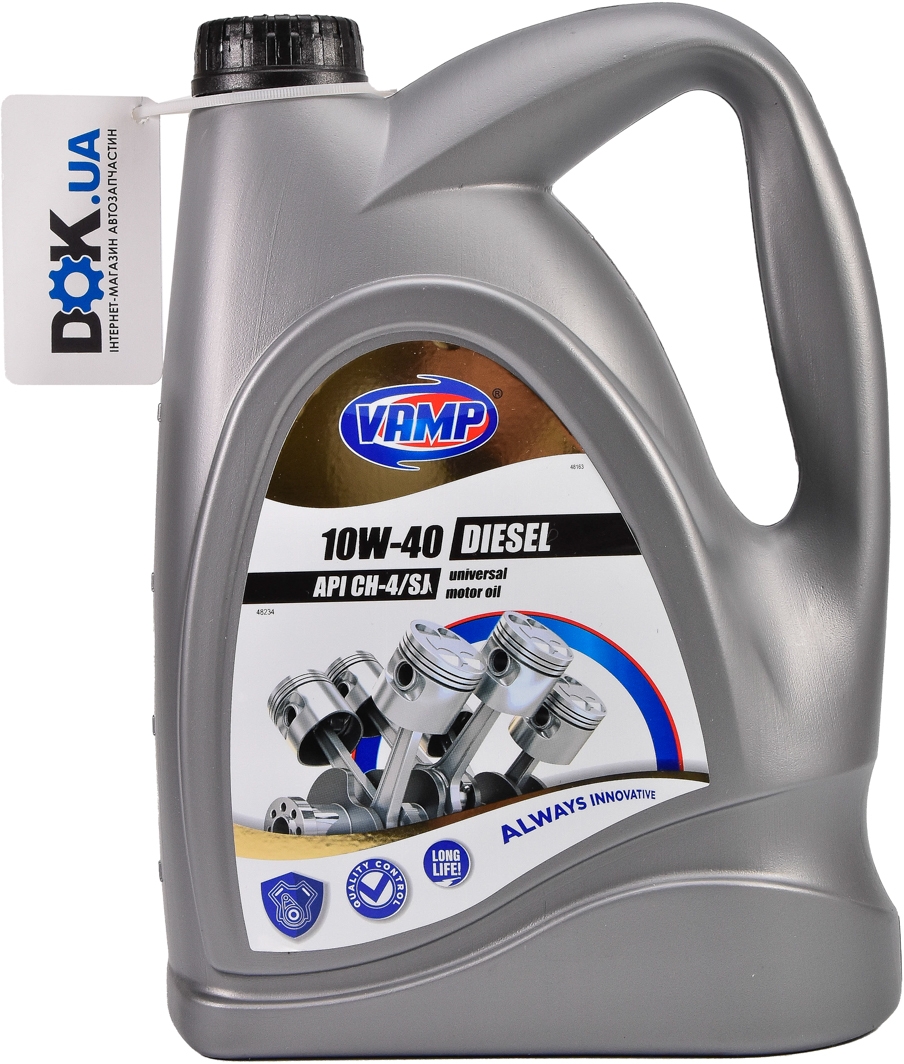 

Моторное масло VAMP Diesel 10W-40 полусинтетическое 4534
