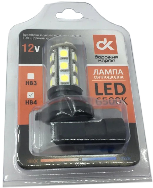 

Автолампы Дорожная Карта DK-HB4 HB4 P20d
