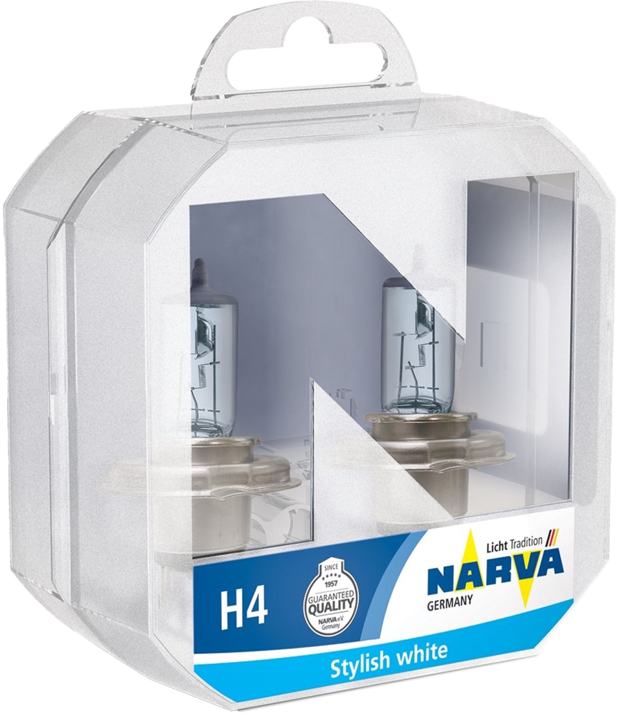 

Автолампа Narva 486772box Range Power Blue+ H4 P43t 55 W 60 W прозрачно-голубая