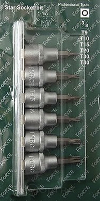 

Набор торцевых головок и комплектующих Forsage f3061 6 шт. 3/8"