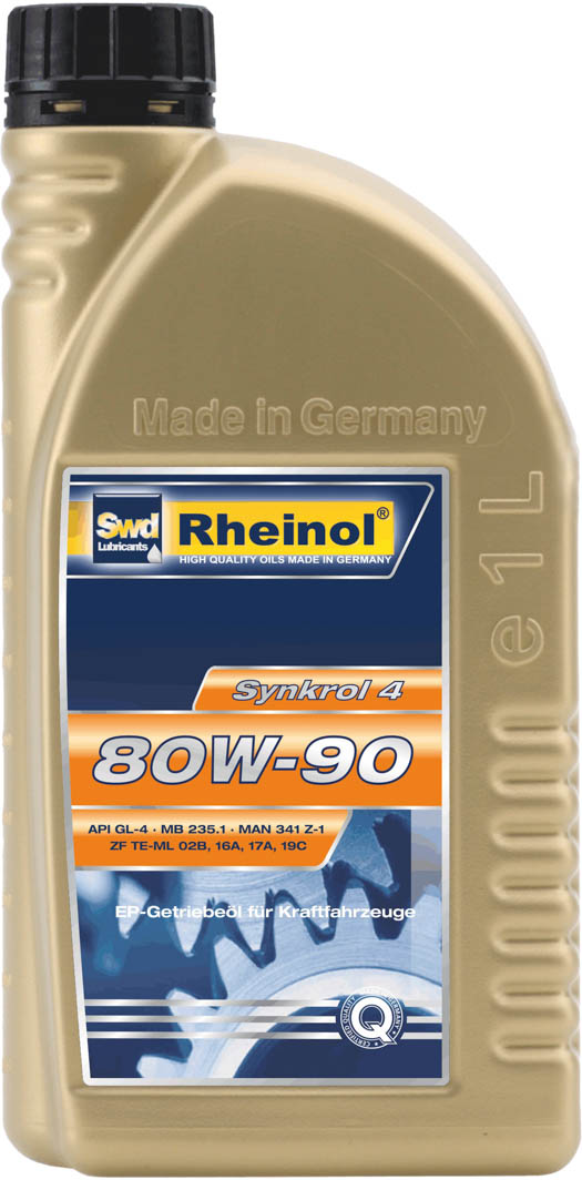 

Трансмиссионное масло SWD Rheinol Synkrol 4 GL-4 80W-90 полусинтетическое 32525180