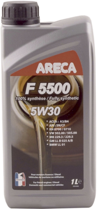 

Моторное масло Areca F5500 5W-30 синтетическое 027e0004000