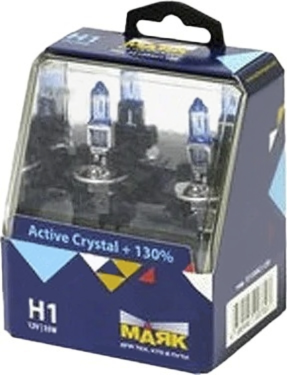 

Автолампы Маяк mk72120ac130 Active Crystal+130% H1 P14,5s 55 W прозрачная