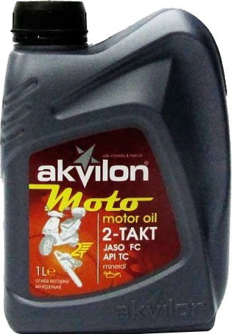 

Моторное масло 2T Akvilon Moto минеральное AKVILON2T1L