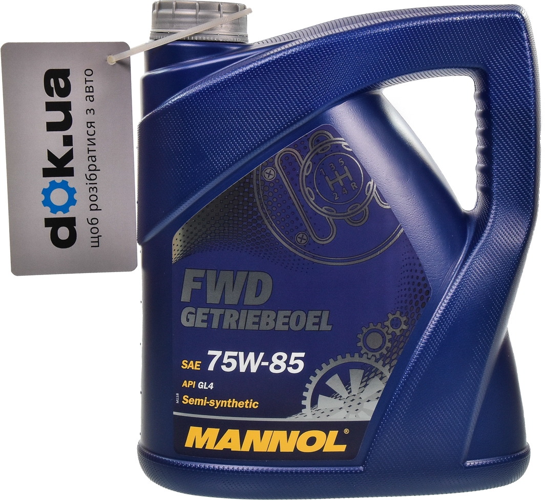 

Трансмиссионное масло Mannol FWD Getriebeoel GL-4 MT-1 75W-85 полусинтетическое MN8101-4