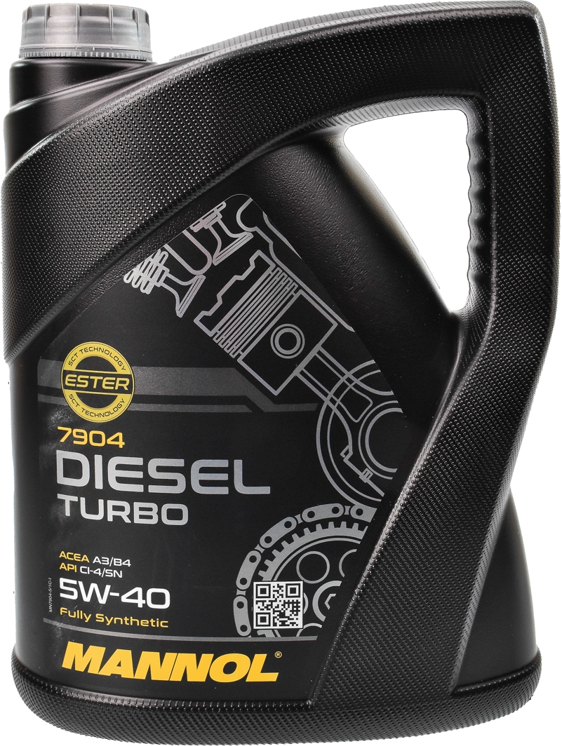

Моторное масло Mannol Diesel Turbo 5W-40 синтетическое MN7904-5