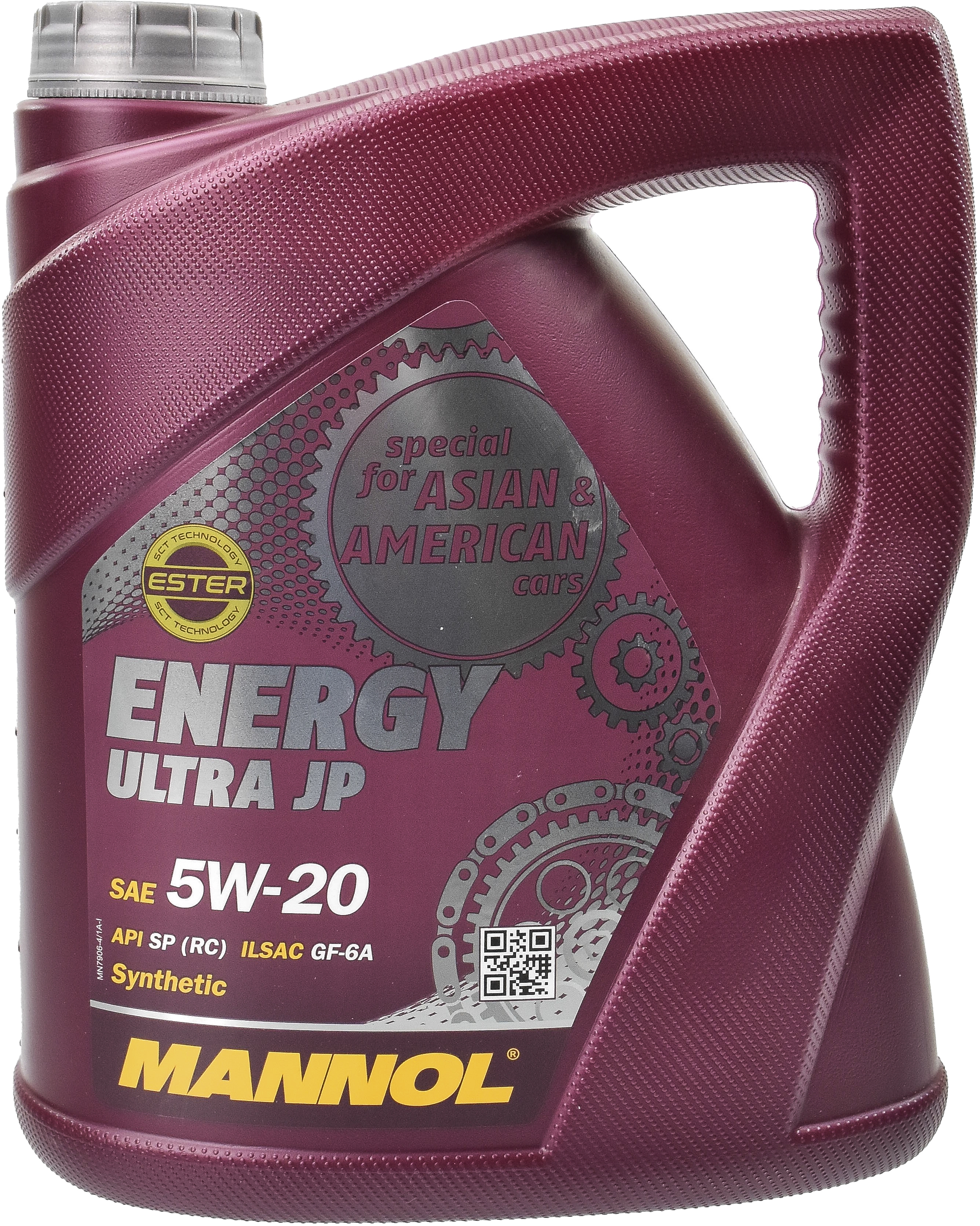 

Моторное масло Mannol Energy Ultra JP 5W-20 синтетическое MN7906-4