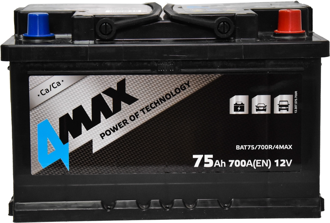 

Аккумулятор 4Max 6 CT-75-R BAT75700R4MAX