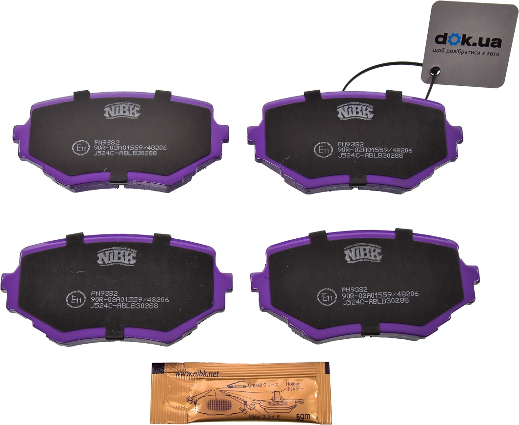 

Nibk PN9382 Тормозные колодки