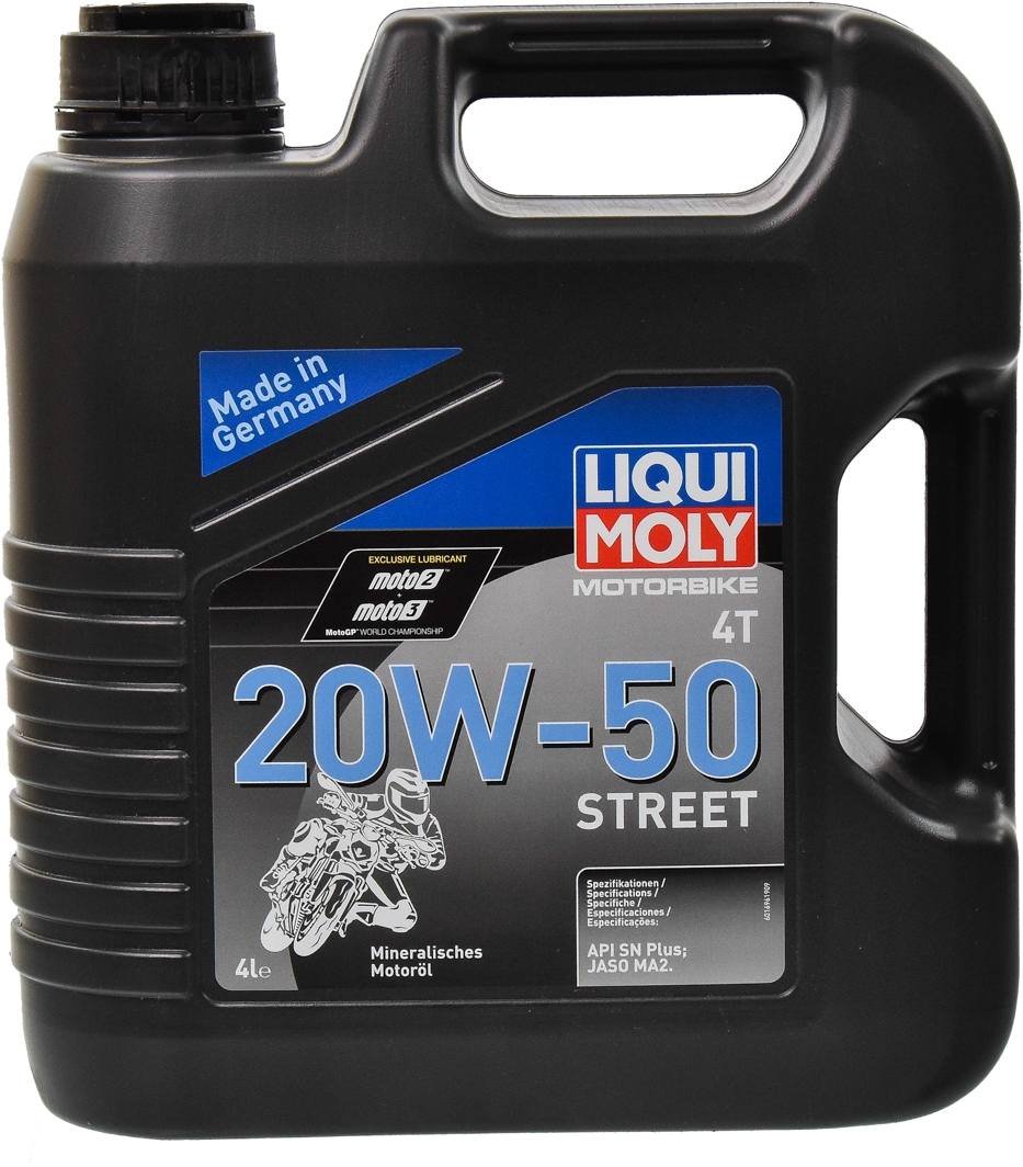 

Моторное масло 4T Liqui Moly Motorbike Street 20W-50 минеральное 1696