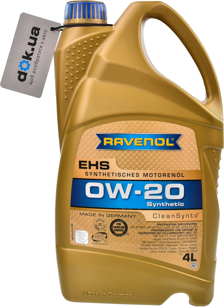 

Моторное масло Ravenol EHS 0W-20 синтетическое 1111113004