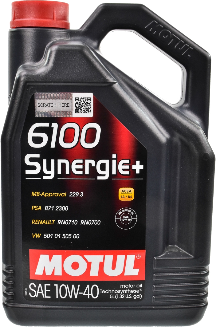 

Моторное масло Motul 6100 Synergie+ 10W-40 полусинтетическое 839451