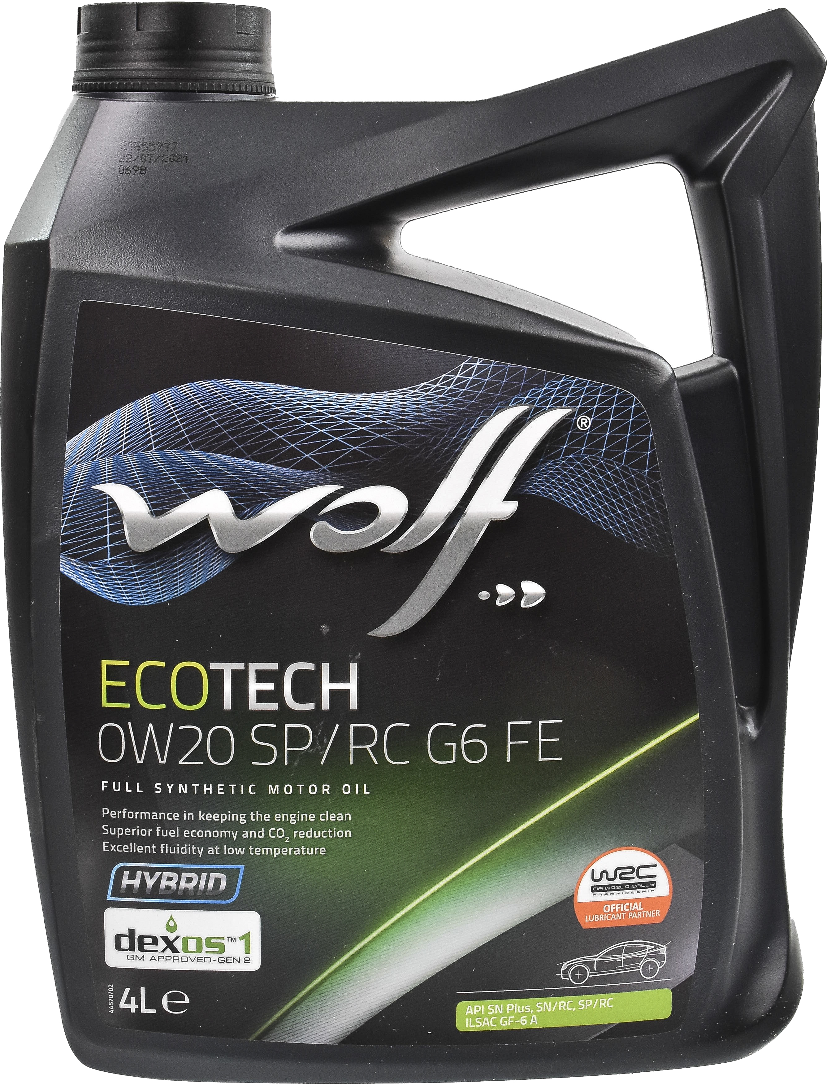 

Моторное масло Wolf Ecotech SP/RC G6 FE 0W-20 синтетическое 1047260