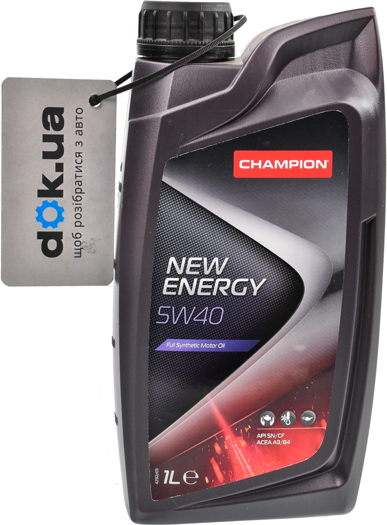 

Моторное масло Champion New Energy 5W-40 синтетическое 8211652