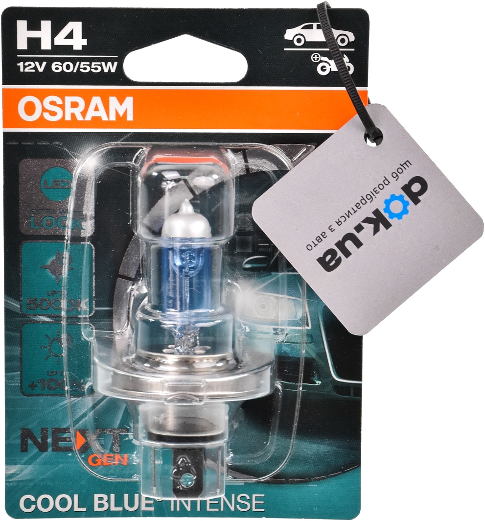 

Автолампа Osram 64193CBN-01B Cool Blue Intense (Next Gen) H4 P43t