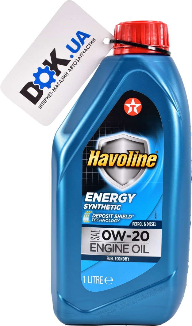 

Моторное масло Texaco Havoline Energy 0W-20 синтетическое texacohavolineenergy0w204l