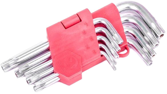 

Набор ключей TORX Intertool HT0604 T10-T50 9 шт