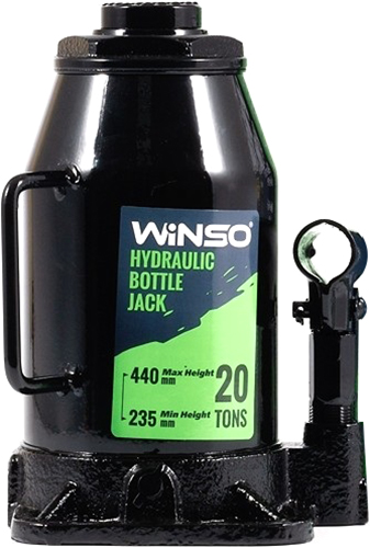 

Домкрат Winso Hydraulic Bottle Jack вертикальный (бутылочный) гидравлический 20 т 170220