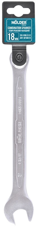 

Ключ рожково-накидной Molder MT58018 I-образный 18 мм