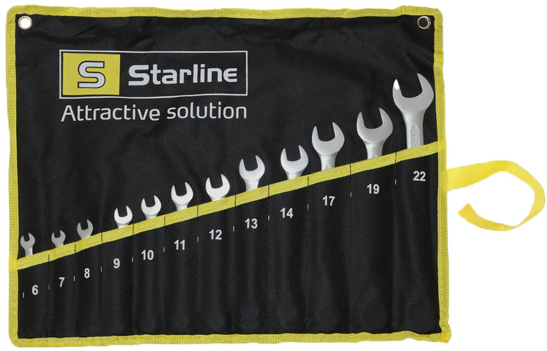 

Набор ключей рожково-накидных Starline NRGKK709 6-22 мм 12 шт