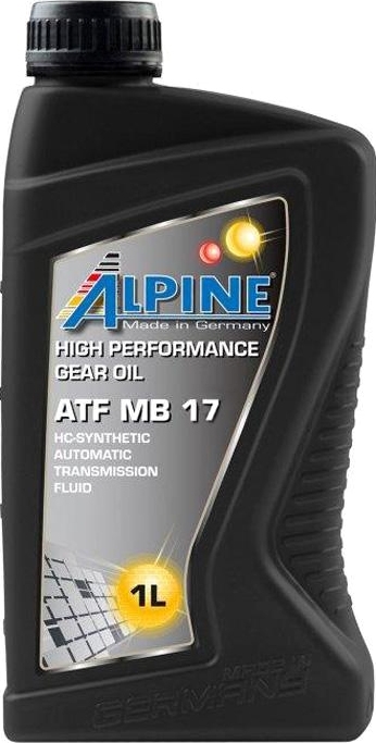 

Трансмиссионное масло Alpine ATF MB 17 синтетическое 16551