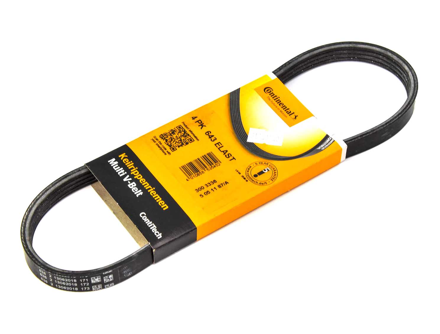 

Contitech 4PK643ELAST Поликлиновой ремень