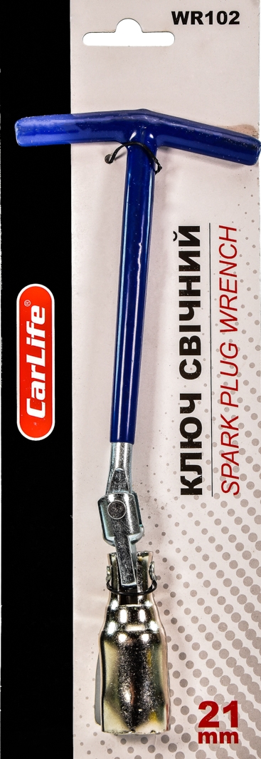

Ключ свечной Carlife WR102 T-образный 21 мм с шарниром