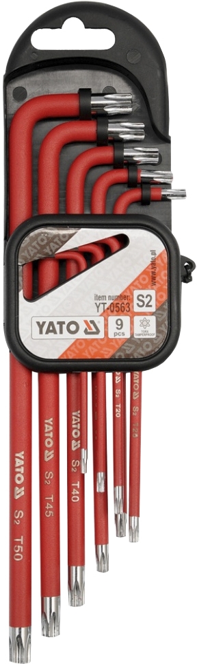

Набор ключей TORX Yato YT0563 T10-T50 9 шт