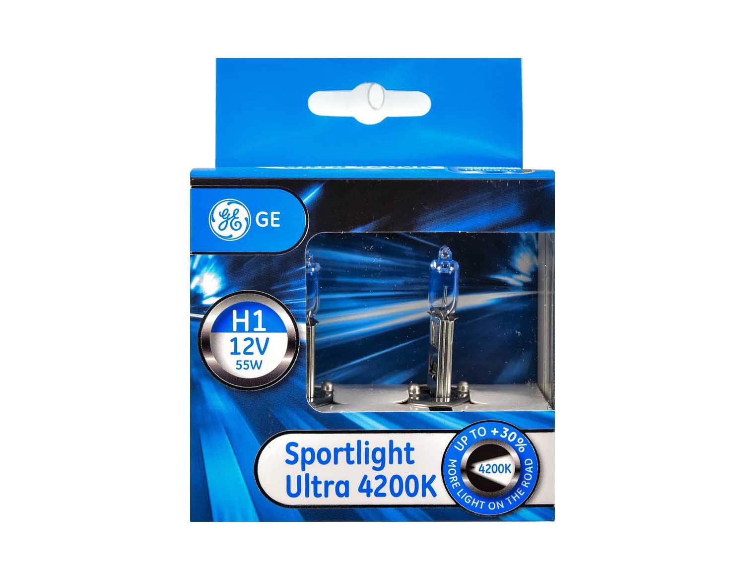 

Автолампы General Electric 50310sbu2d Sportlight Ultra H1 P14,5s 55 W светло-голубой