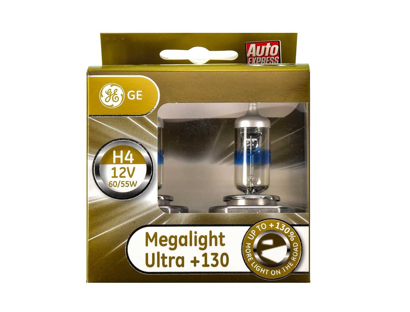 

Автолампы General Electric 50440xnu2d Megalight Ultra +130 H4 P43t 60 W 55 W прозрачно-голубой