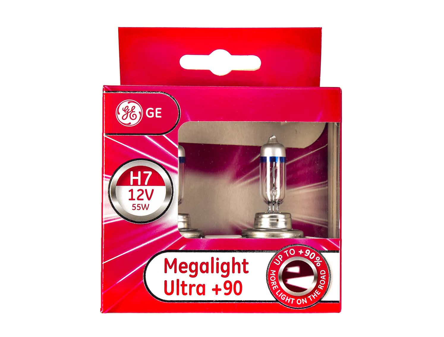 

Автолампа General Electric 58520sxu2d Megalight Ultra +90 H7 PX26d 55 W прозрачно-голубая