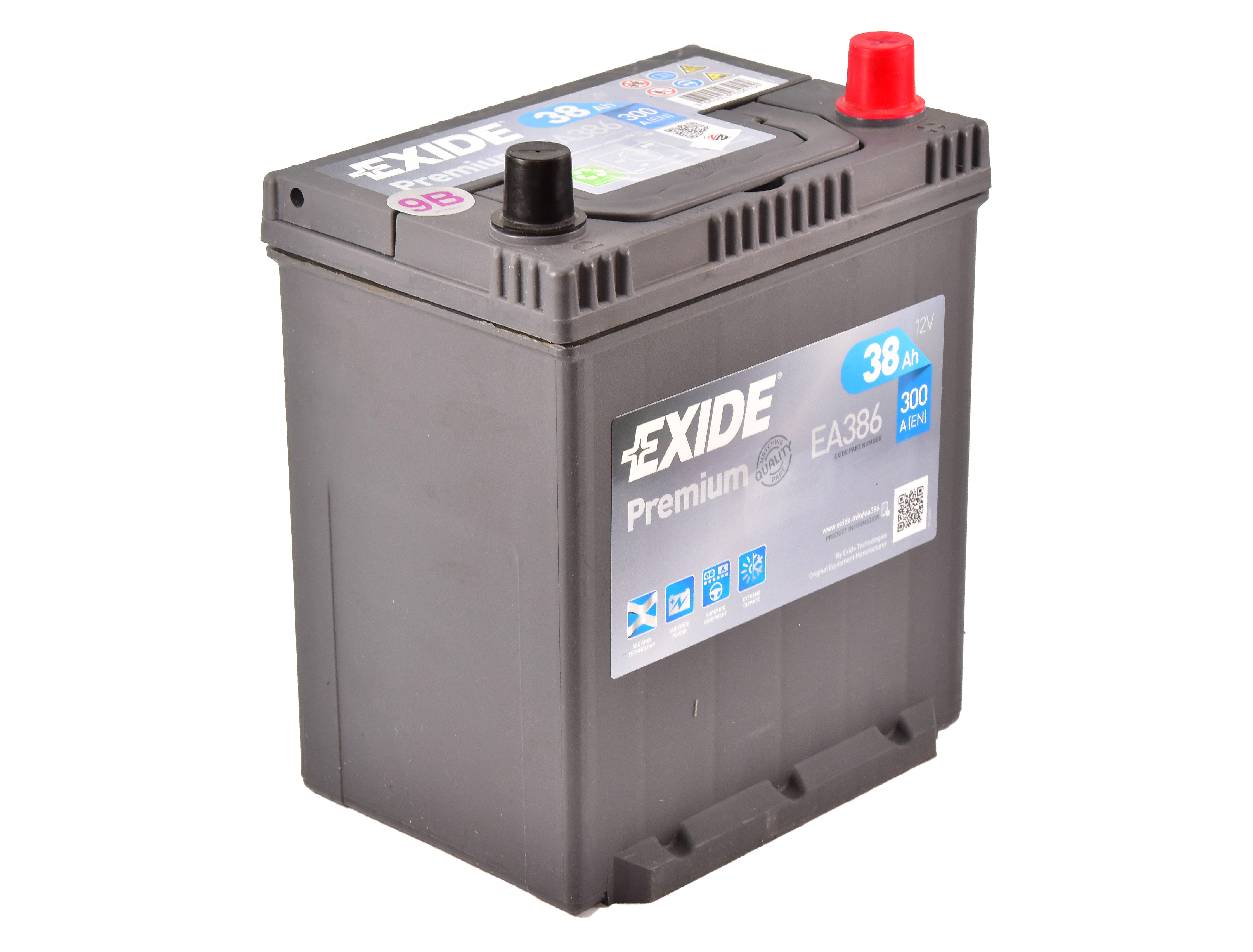 

Аккумулятор Exide 6 CT-38-R Premium EA386