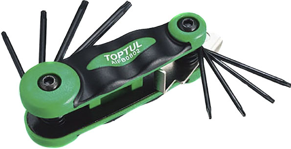 

Набор ключей TORX Toptul AIFB0802 T6-T25 8 шт