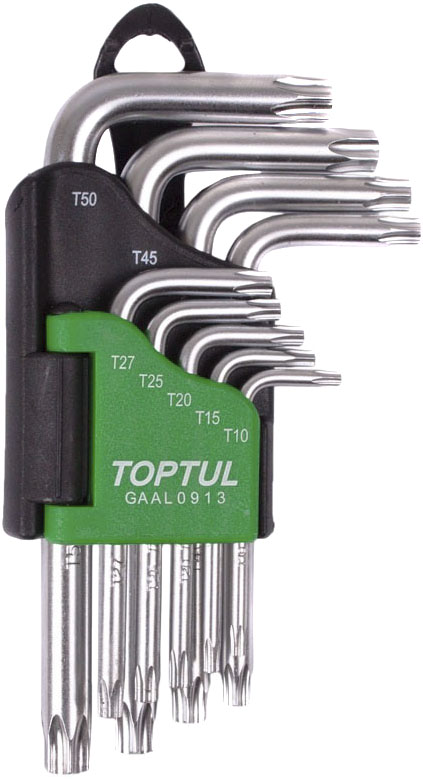 

Набор ключей TORX Toptul GAAL0913 T10-T50 9 шт