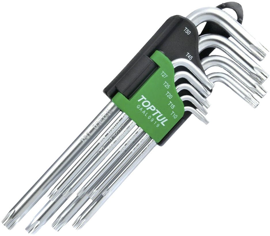 

Набор ключей TORX Toptul GAAL0919 T10-T50 9 шт