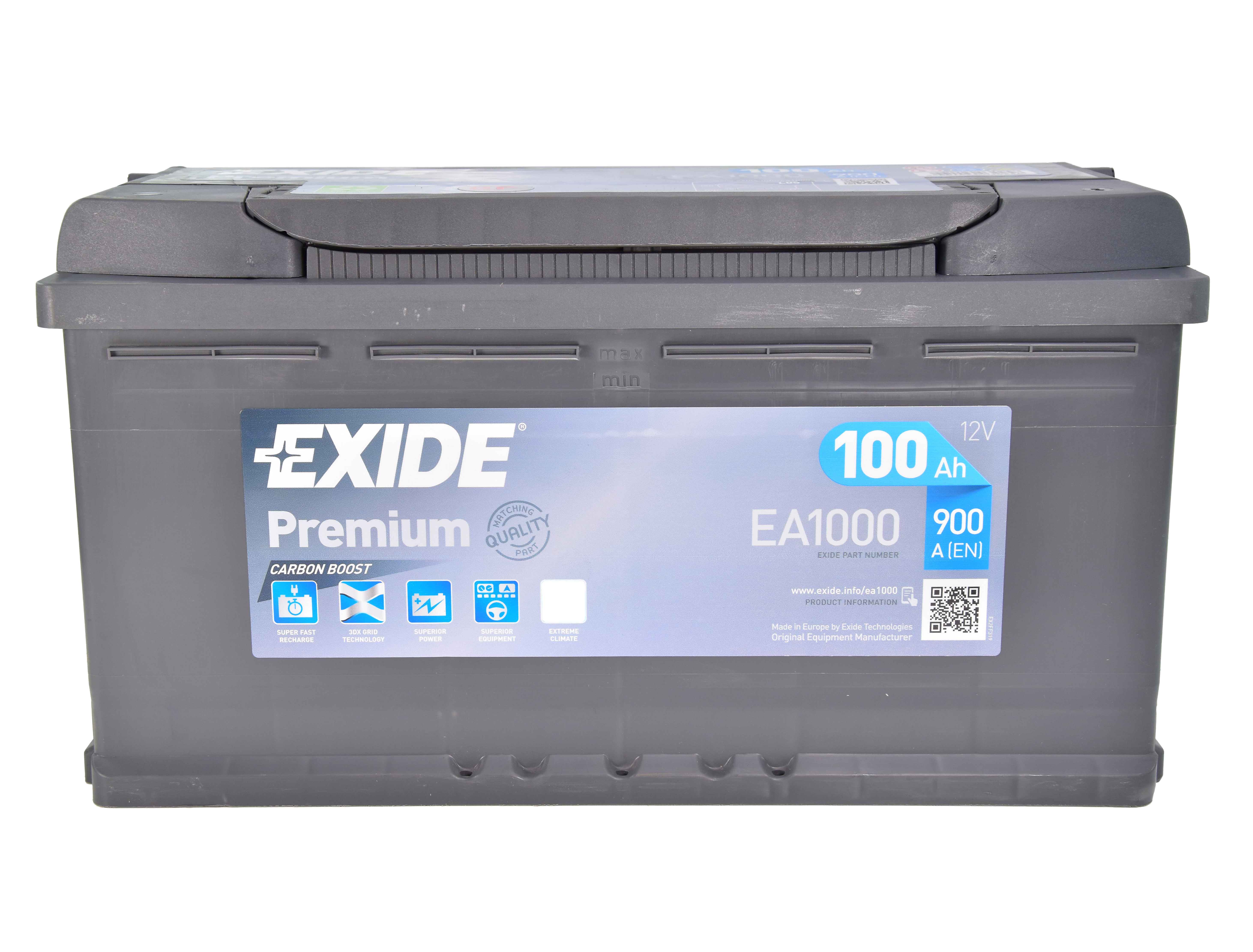 

Аккумулятор Exide 6 CT-100-R Premium EA1000