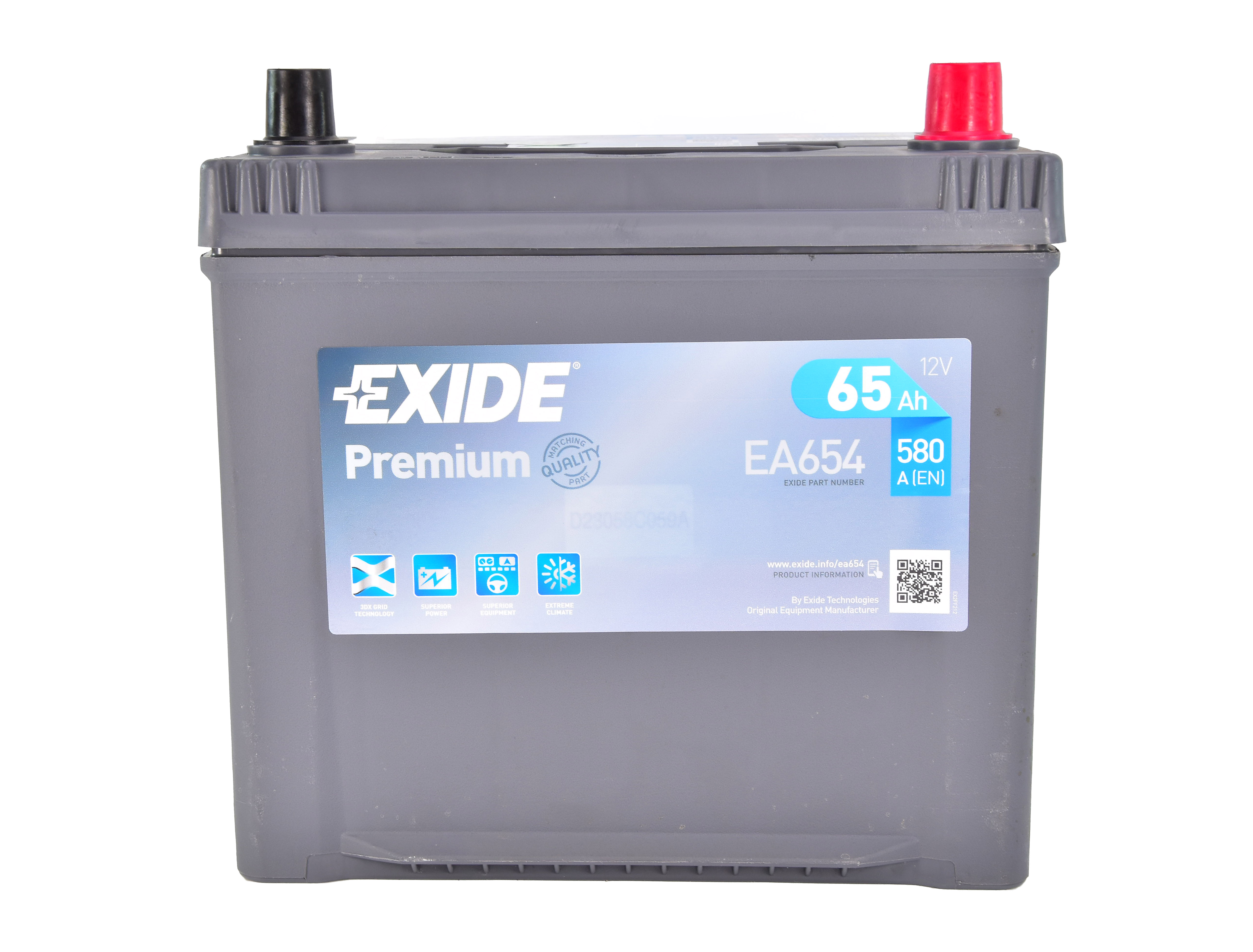 

Аккумулятор Exide 6 CT-65-R Premium EA654