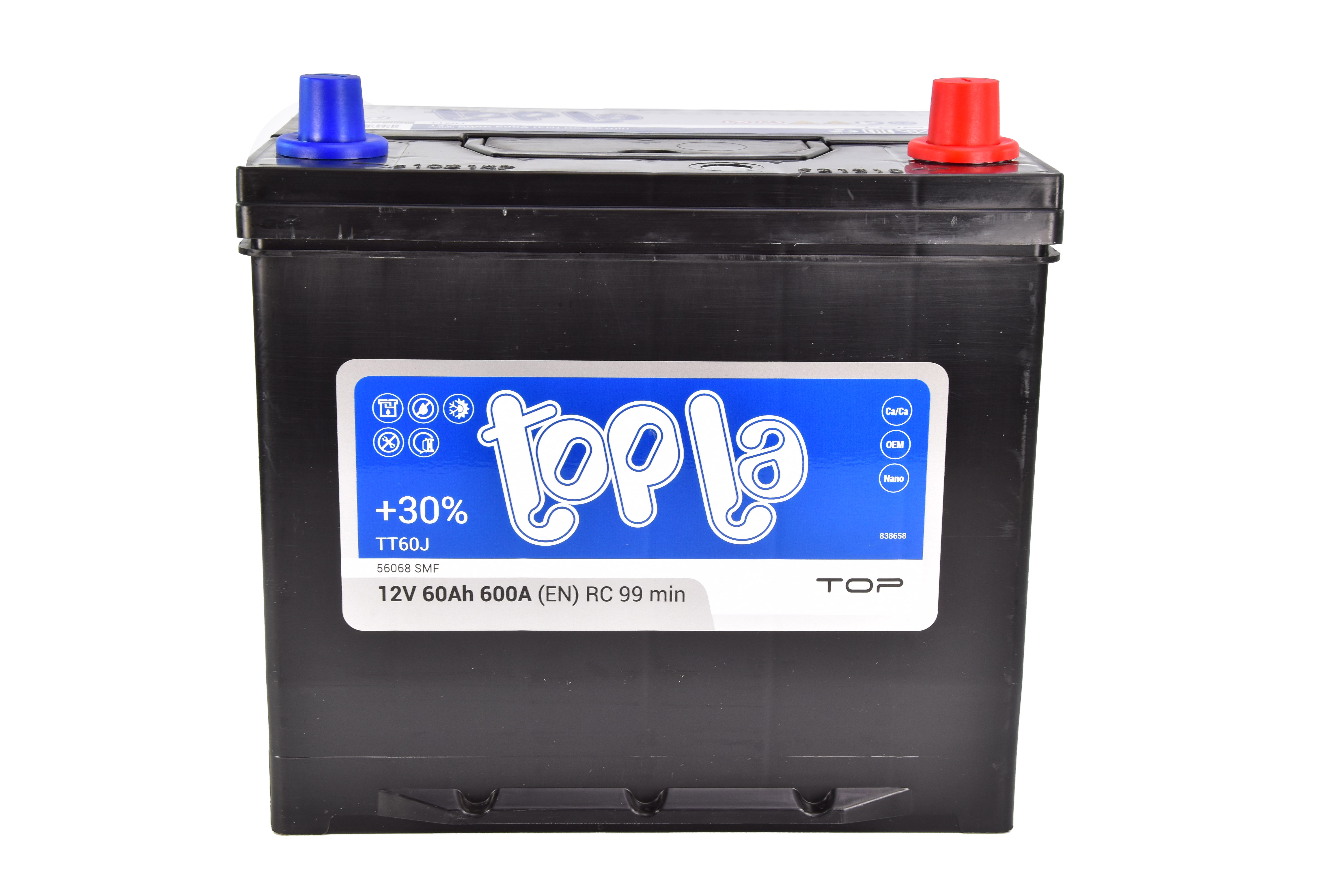 

Аккумулятор Topla 6 CT-60-R Top JIS 118860