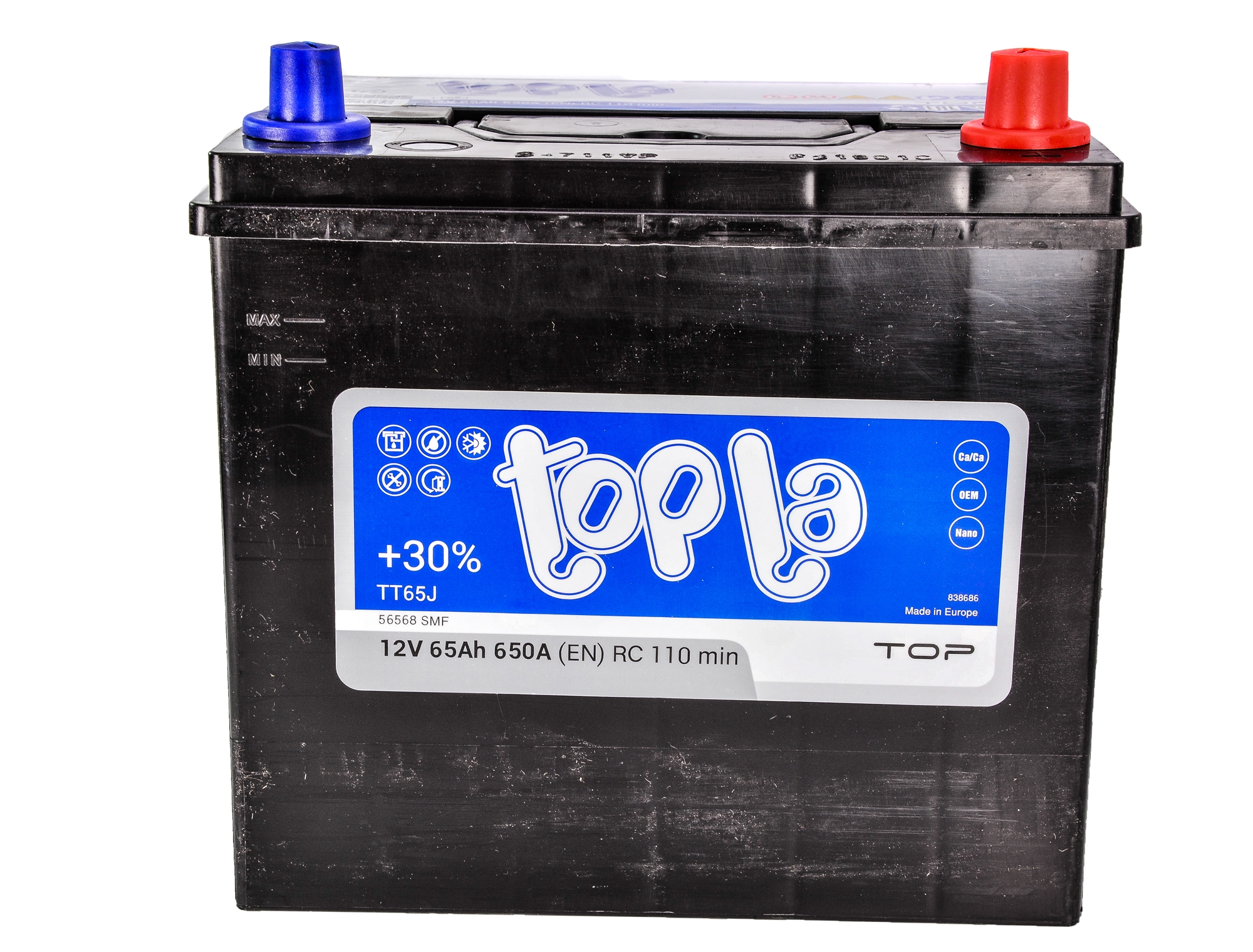 

Аккумулятор Topla 6 CT-65-R Top JIS 118665