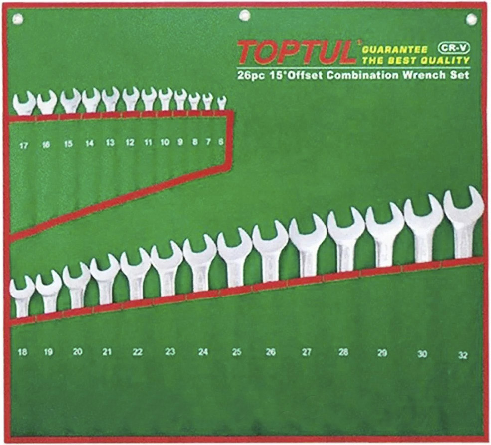 

Набор ключей рожково-накидных Toptul GAAA2604 6-32 мм 26 шт