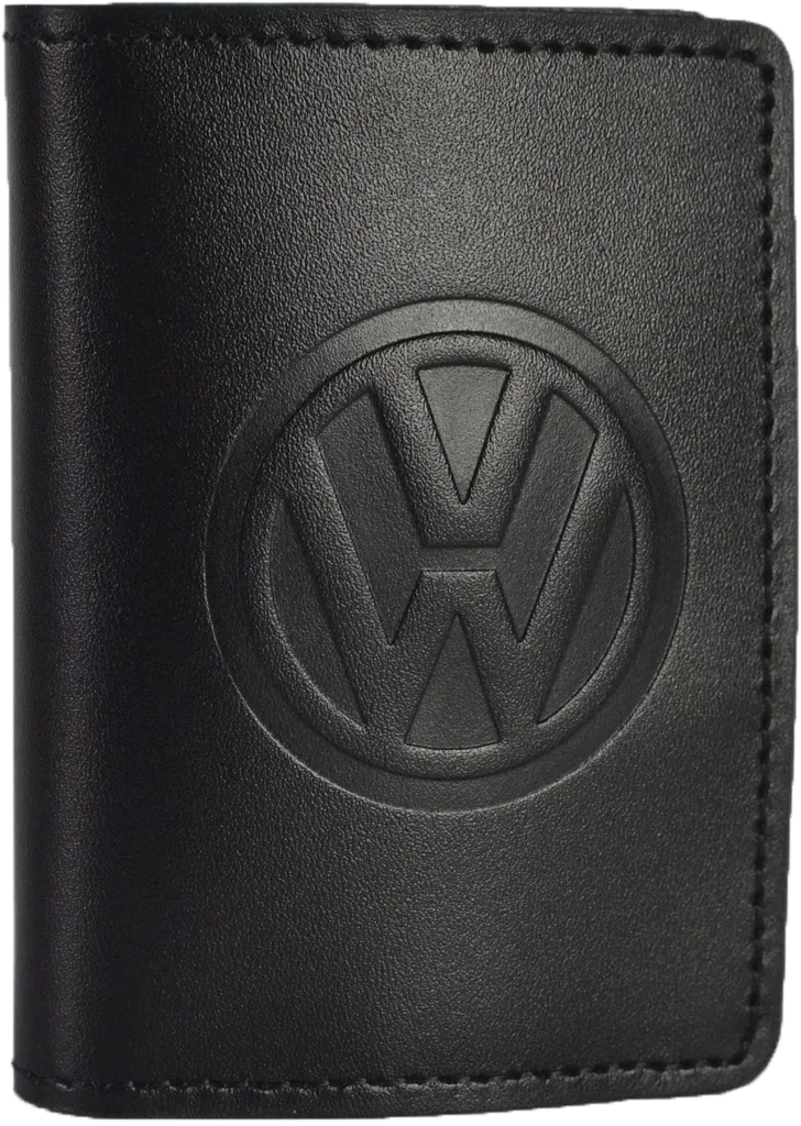 

Обложка для прав и техпаспорта Poputchik 5164-031 Volkswagen черный