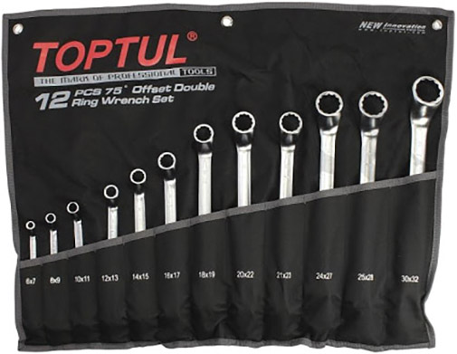 

Набор ключей накидных Toptul GPAI1202 6x7-30x32 мм 12 шт