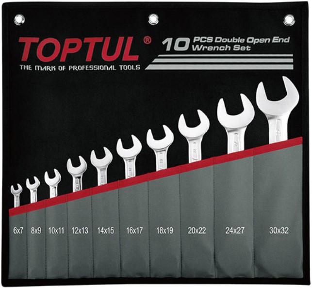 

Набор ключей рожковых Toptul GPCJ1001 6x7-30x32 мм 10 шт