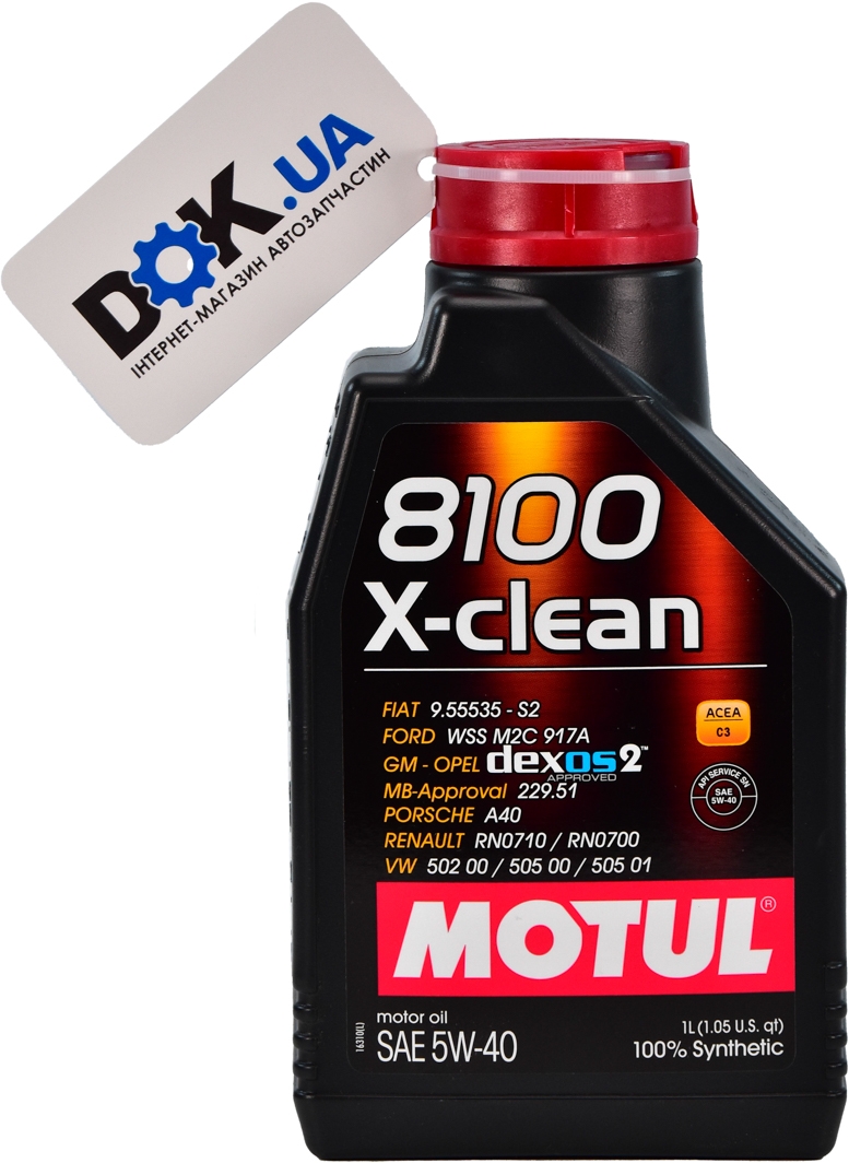 

Моторное масло Motul 8100 X-Clean 5W-40 синтетическое 854111