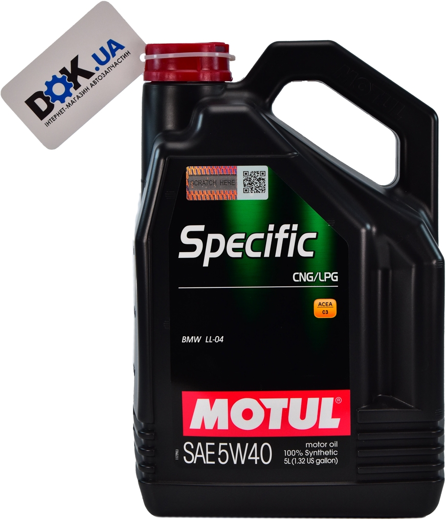 

Моторное масло Motul Specific CNG/LPG 5W-40 синтетическое 854051