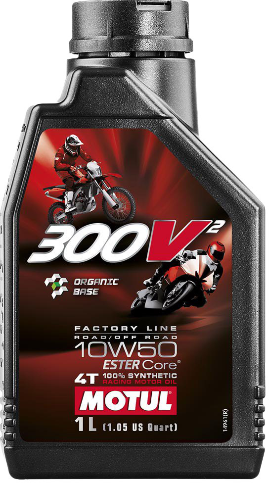 

Моторное масло 4T Motul 300V² Factory Line Off Road 10W-50 синтетическое 835811