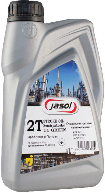 

Моторное масло 2T Jasol Stroke Green полусинтетическое 324994