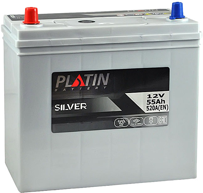 

Аккумулятор Platin 6 CT-55-L Silver APLJIS6551520