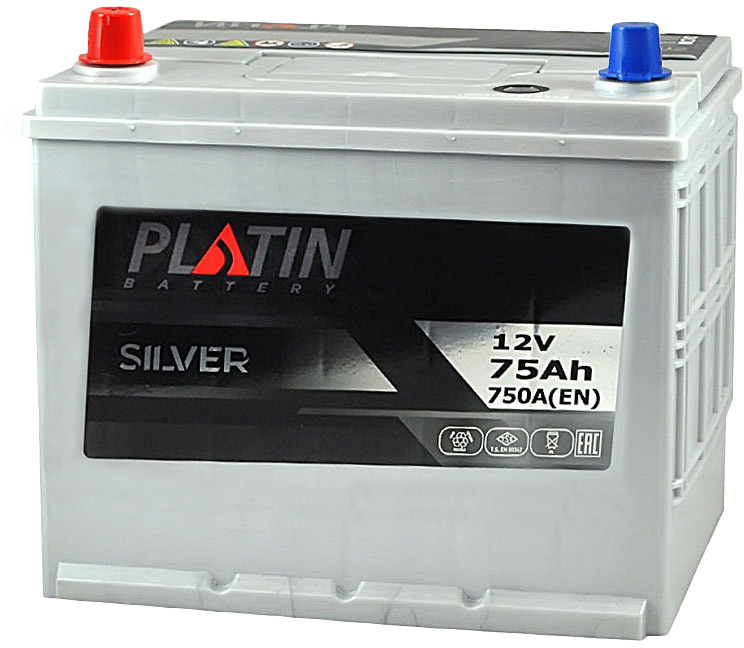 

Аккумулятор Platin 6 CT-75-L Silver APLJIS6751750